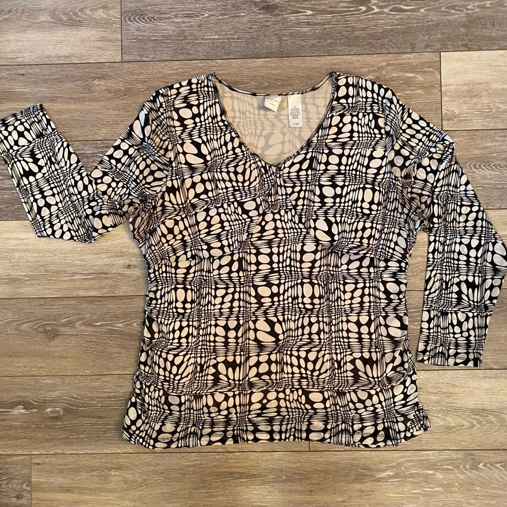 Emma James Woman 3X Top Plus V Neck